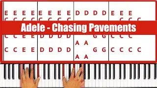 Chasing Pavements Piano - How to Play Adele Chasing Pavements Piano Tutorial!
