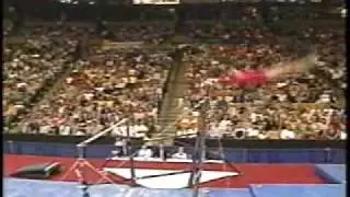 morgan white 2000 us olympic trials day 1 uneven bars