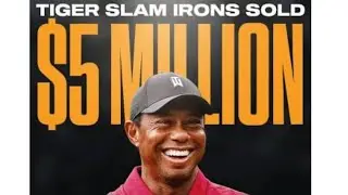 #pgagolfer Tiger Woods Legendary &ldquo;Tiger Slam&rdquo; Iron golf clubs have sold for $5.15 million!