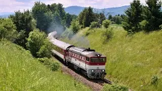 Vlaky Slovensko - ZSSK 754.082 a 754.073 na r&yacute;chlikoch v Turci #train #trains