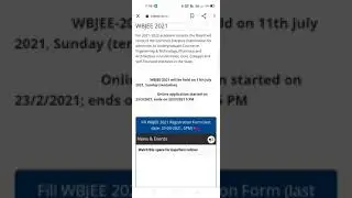 🛑🛑🛑🛑Hurry up #Wbjee 2021 Registration . # JEE-PHARMA