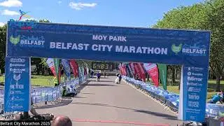 Belfast City Marathon Finish Line 2025
