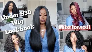Under $30 Super Natural Deep Part| Affordable Lace Deep Part Wig  Lookbook : Janet Collection