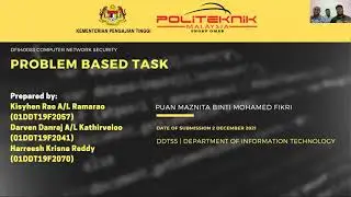 Problem Based Task | DFS40083 | Computer Network Security
