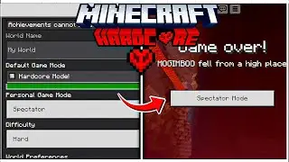 How To Play Hardcore In Minecraft 1.20+ 💔 |Pocket edition/Bedrock Edition