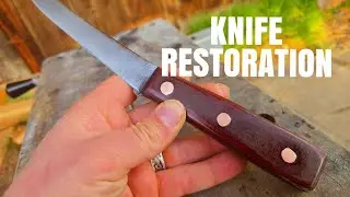 75-Year-Old Knife Restoration | Antique Blade Sharpening & Handle Repair