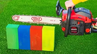Experiment: Chainsaw vs Floral Foam