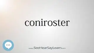 coniroster (Every English Word Pronounced) 📕🔊🗣️😎✅