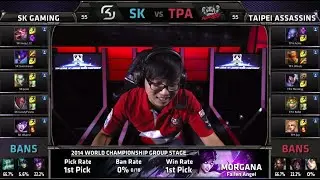 SK Gaming vs Taipei Assassins | Game 2 Group B S4 LOL World Championship 2014 Day 3 | TPA vs SK D3G6