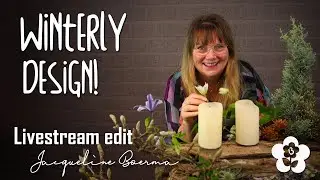 Big Table Scape for Christmas or Hanukkah by Jacqueline  Boerma (Floral Design Demo!)