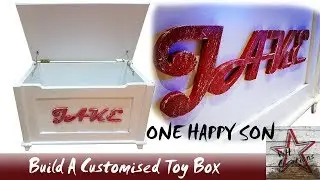 Personalised Homemade Toy Storage Box | DIY Project