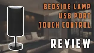 ✅ Bedside Lamp with USB Port - Touch Control Table Lamp Review