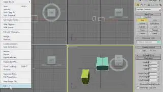Работа с главным меню 3Ds Max 2009 (3/44)