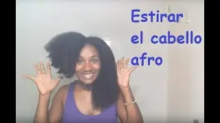 Como estirar el PELO AFRO con el secador 💓