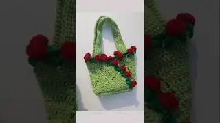 Crochet Rose Bag 🌹 #shorts #tutorial #art#crochet #handmade #bag