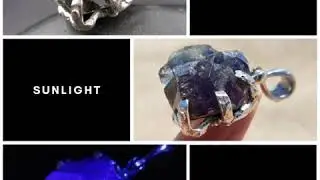 Fluorescent Fluorite Color Changing Crystals