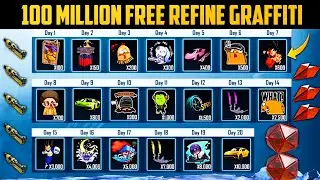 😱 100 Million Free Refine Graffiti Tips & Tricks | Got Free 18 Mythic Emblems & 10 Materials