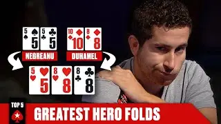 TOP 5 HERO FOLDS OF ALL TIME &spades;️ Poker Top 5 &spades;️ PokerStars