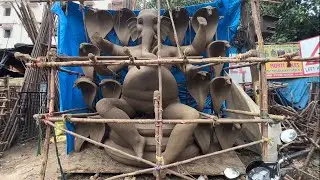 ganesh idol making 2022 in hyderabad | eco friendly ganesh making 2022 | clay ganesh making