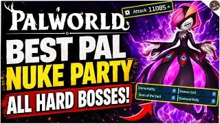 Best Overall Pal Nuke Damage Team Build Guide For Palworld 1.0! ~NUKES ALL HARD MODE TOWERS!~