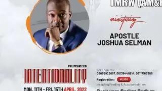 FOUR SQUARE GLOBAL STUDENTS CONGRESS 2022 || APOSTLE JOSHUA SELMAN || 13|04|2022