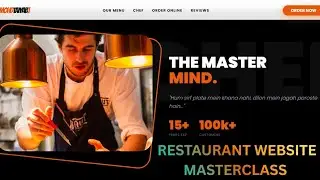 Build a Professional Food Website from Scratch | HTML, Tailwind CSS & JavaScript Full Project
