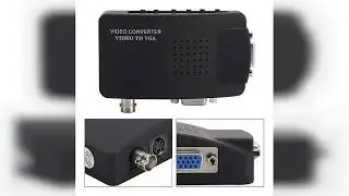 Review: Conversor Adaptador De Video Bnc S-video Vga Para Vga Cor Preto