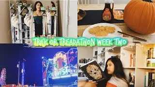 RANDOM READING VLOG #13 // the bone houses, going to the fair, book mail, pumpkin shaped waffles