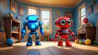 Six Toy Robots Count and Play | Fun Counting and Play Song | Nursery Rhymes and Educational Songs