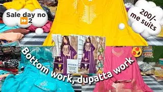 200/- me suits 🙏 dupatta work bottom work 😍 order fast, best seller ☎️8168101368