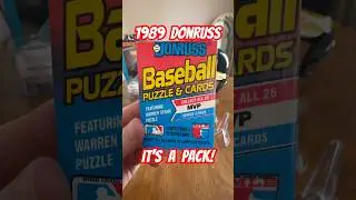 Старые/винтажные бейсбольные карточки Donruss 1989 года, вскрытие восковой упаковки.