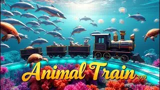 Animal Train Under the Ocean Tracks Nursery Rhyme | Fun Underwater Song for Kids | Educational Songs