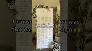 Easiest DIY Seating Chart Ever