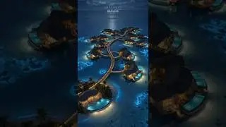 Maldives Luxury Resort Build in 45 Seconds 🌴 | Construction Timelapse #Shorts