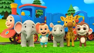 Coco aprende animales en el tren | Canciones infantiles para recién nacidos