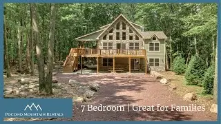 Walkthrough Aspen by Pocono Mountain Rentals, A Vacation Rental Home Ready for Nature Loving Guests