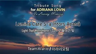 Dedicated to Adriana | Light That Went Home/Lumina Care S-a Întors Acasă (Romanian Lyrics) 집으로 돌아간 빛