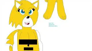 Tails the Hedgehog Modern Sonic Cloth-less TV-14-S Art by Jacob Alexander Ealy (An Autistic Person)