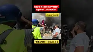Nepal Student Protests Violence #nepal #nepalstudents #viral #viralvideo #corruption #politics