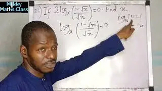 WAEC 2025 Mathematics |Question 25: How to solve Logarithm Question|