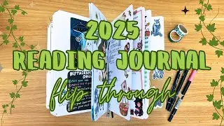2025 reading journal flip through ✨