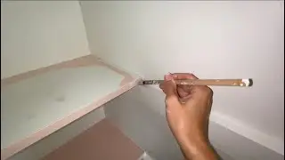 Painting pink closet shelves (so satisfying)
