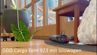 HAG 020 007-32 &ndash; SBB Cargo Eem 923 mit NME Tagnpps Silowagen | Swiss H0 Model Railway