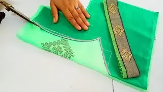 Very popular blouse back neck design || cutting and stitching back neck blouse design || blouse