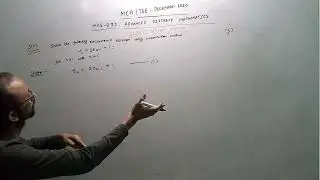 MCS033 TEE Dec-20 Q3(a) Solve the recurrence using substitution method  tn=2tn-1+1; for n gt 1, t1=1