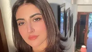 pakistani celebrity hiba bukhari from set of Radd Drama #radddrama