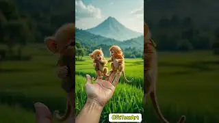 Cute Baby mokeys #apt #monkey #cute #vidioshort #vidioviral #monkeycute