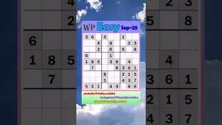 The Washington Post Daily #Sudoku 2025-09-25 Easy #puzzle #games #education #braingames