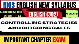 nios new syllabus 2024 class 12 |NIOS class 12 english chapter 29 A|most important questions English
