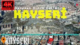 KAYSERİ Şehir Merkezi ve Meydanı / 4K Drone Çekimi -  31.1.24
